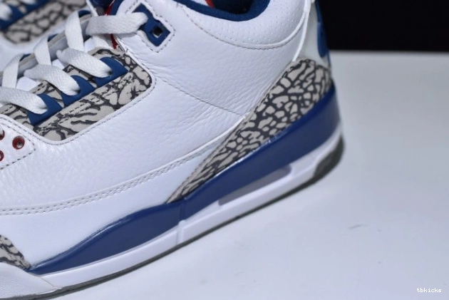 Rep TB Nike True Look Air 854262-106 Jordan 3 Blue Air Retro First 0729